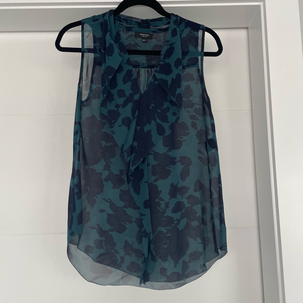 Aritzia Babaton silk sheer blouse